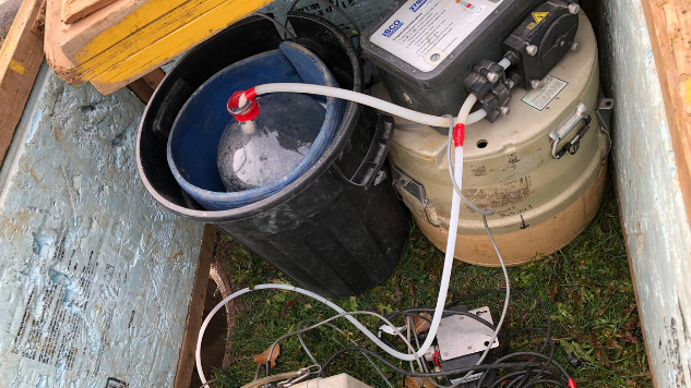 Installation pour un échantillonnage composé sur 24 h