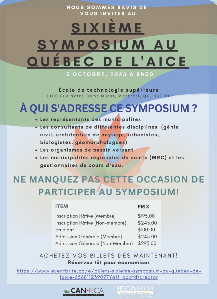 Programmation 6e symposium au Québec de l'AICE