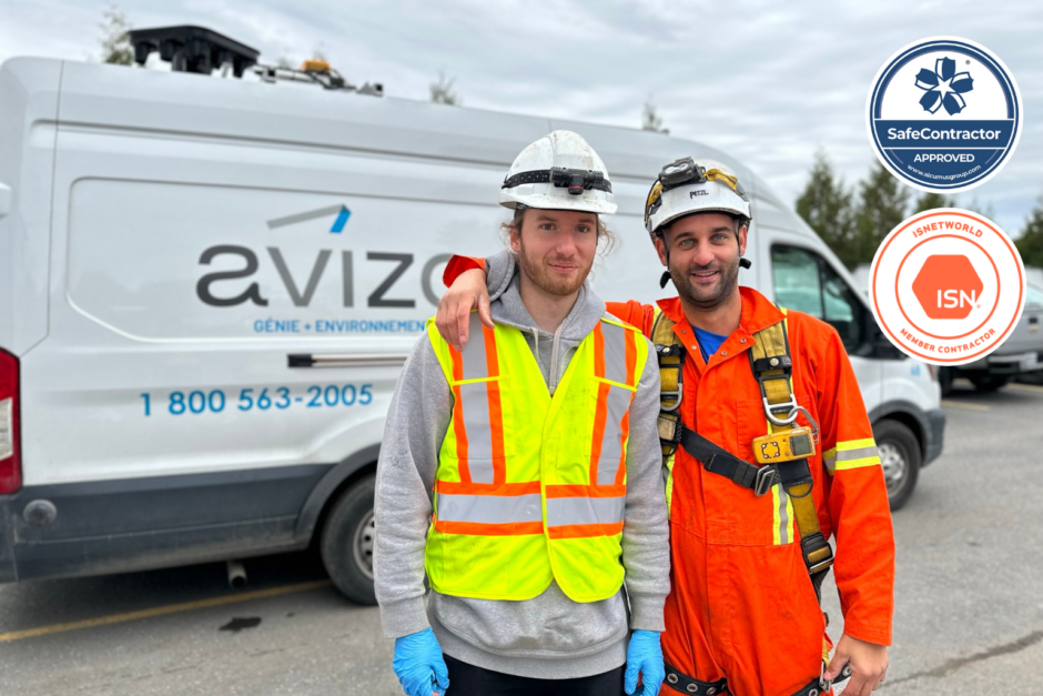 Techniciens chantier santé sécurité travail